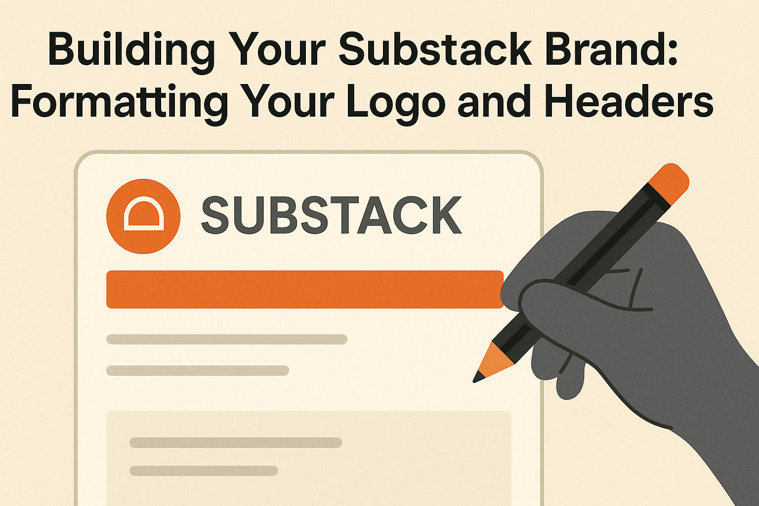Building Your Substack Brand Formatting Your Logo and Headers