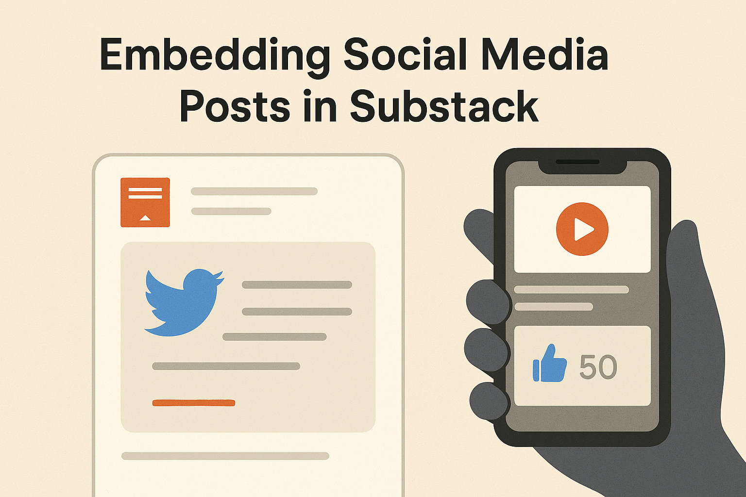 Embedding Social Media Posts in Substack