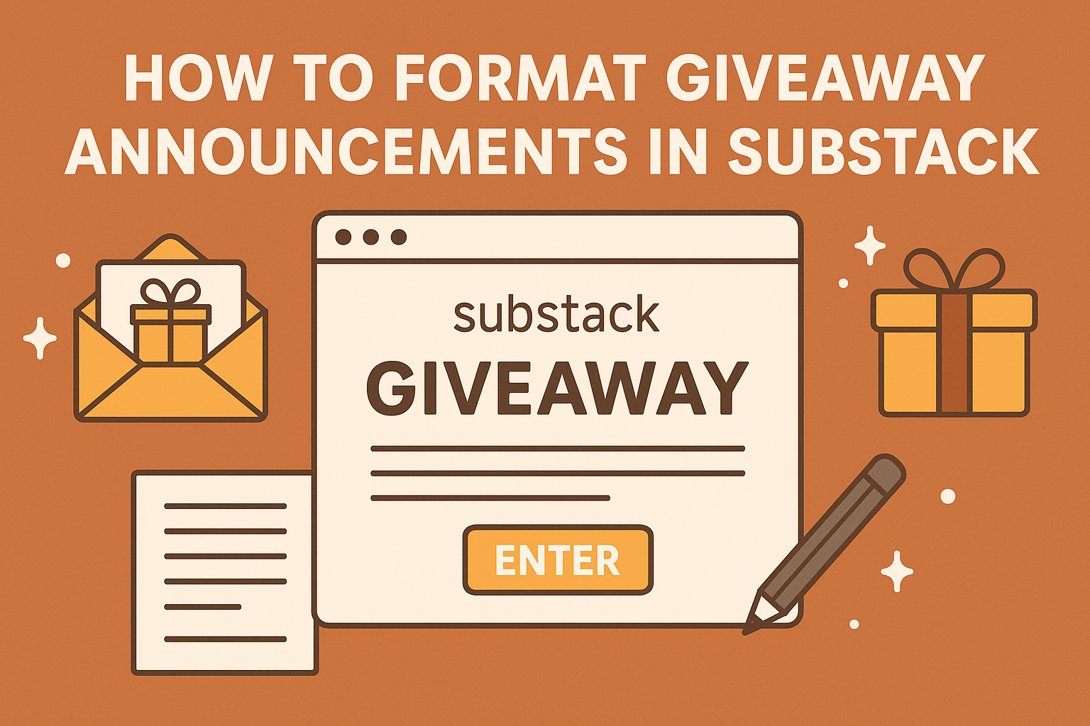How to Format Giveaway Announcements in Substack