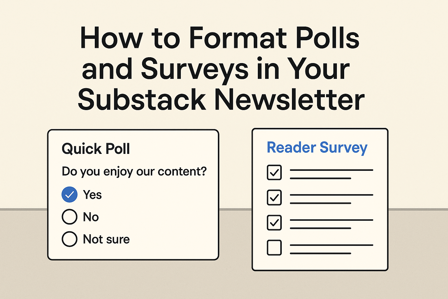 How to Format Polls and Surveys in Your Substack Newsletter